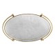 Églomisé & Gilded Iron Oval Tray