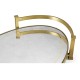 Églomisé & Gilded Iron Oval Tray
