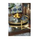 Églomisé & Gilded Iron Oval Tray