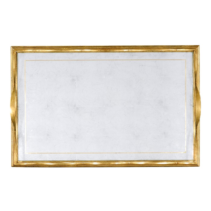 Églomisé & Gilded Iron Rectangular Tray