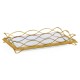 Églomisé & Gilded Iron Rectangular Tray