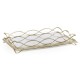 Églomisé & Silver Iron Rectangular Tray