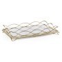 Églomisé & Silver Iron Rectangular Tray