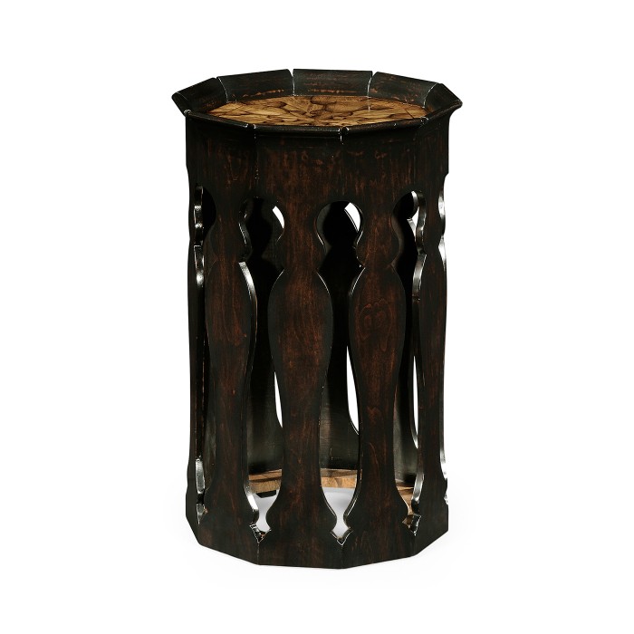 Moorish lamp table (Ebonised)