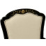 Black & Gilded Floral Arm Chair