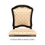 Black & Gilded Floral Side Chair