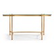 Gilded Kidney Desk with Glass Top