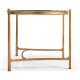 Gilded Kidney Desk with Glass Top