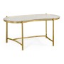 Gilded Kidney Desk with Glass Top