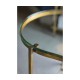 Gilded Kidney Desk with Glass Top