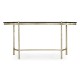 Silver Kidney Desk with Glass Top