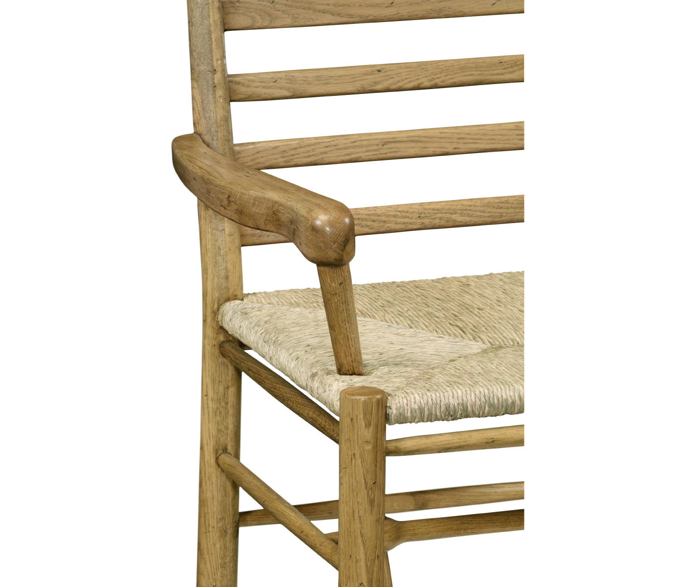 Natural Oak Ladder Back Country Arm Chair