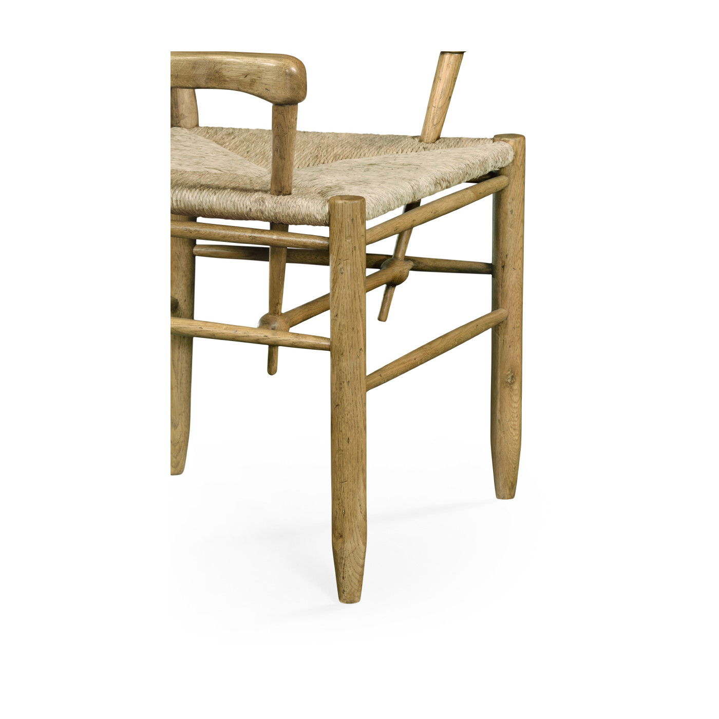 Natural Oak Ladder Back Country Arm Chair