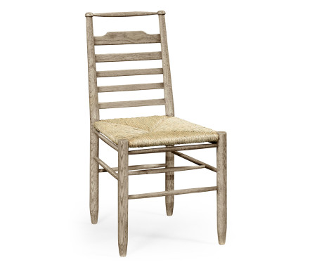 Grey Oak Ladder Back Country Side Chair