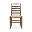 Dark Oak Ladder Back Country Side Chair
