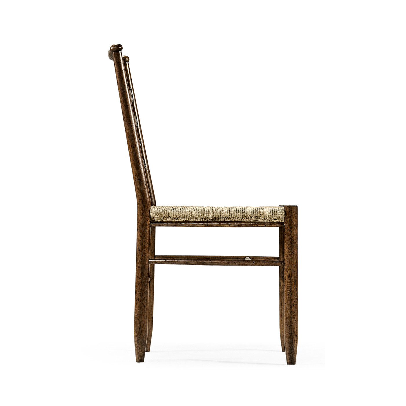 Dark Oak Ladder Back Country Side Chair