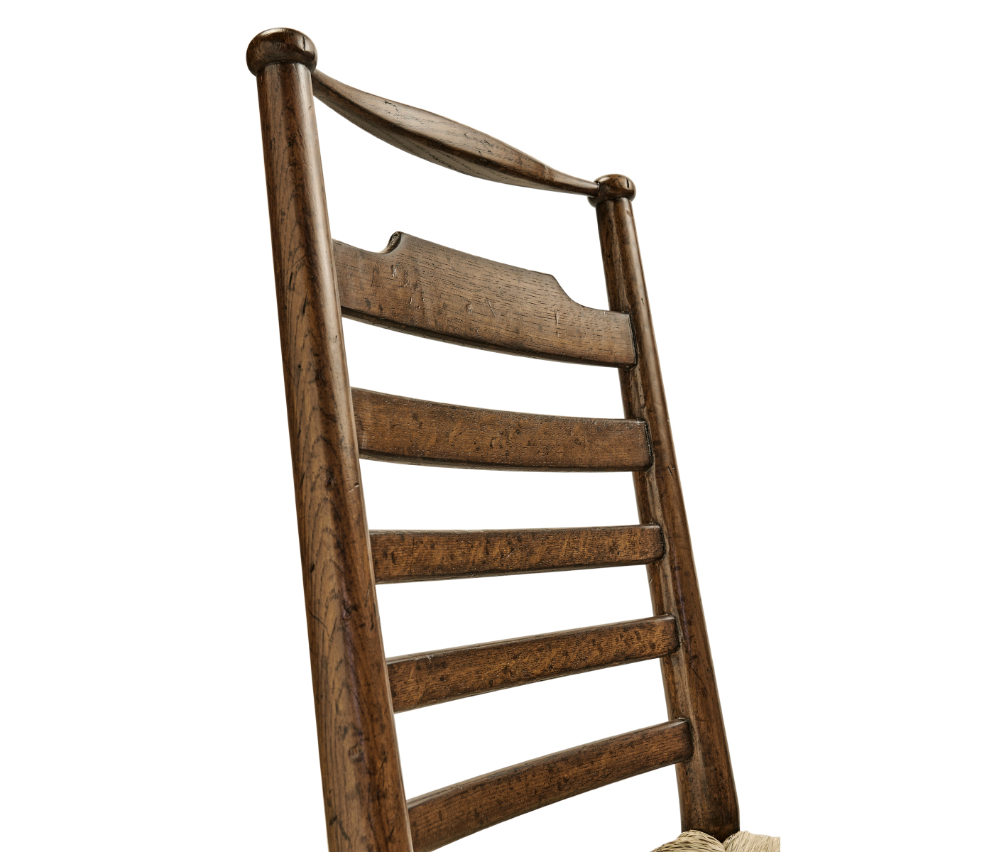 Dark Oak Ladder Back Country Side Chair