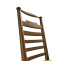 Dark Oak Ladder Back Country Side Chair