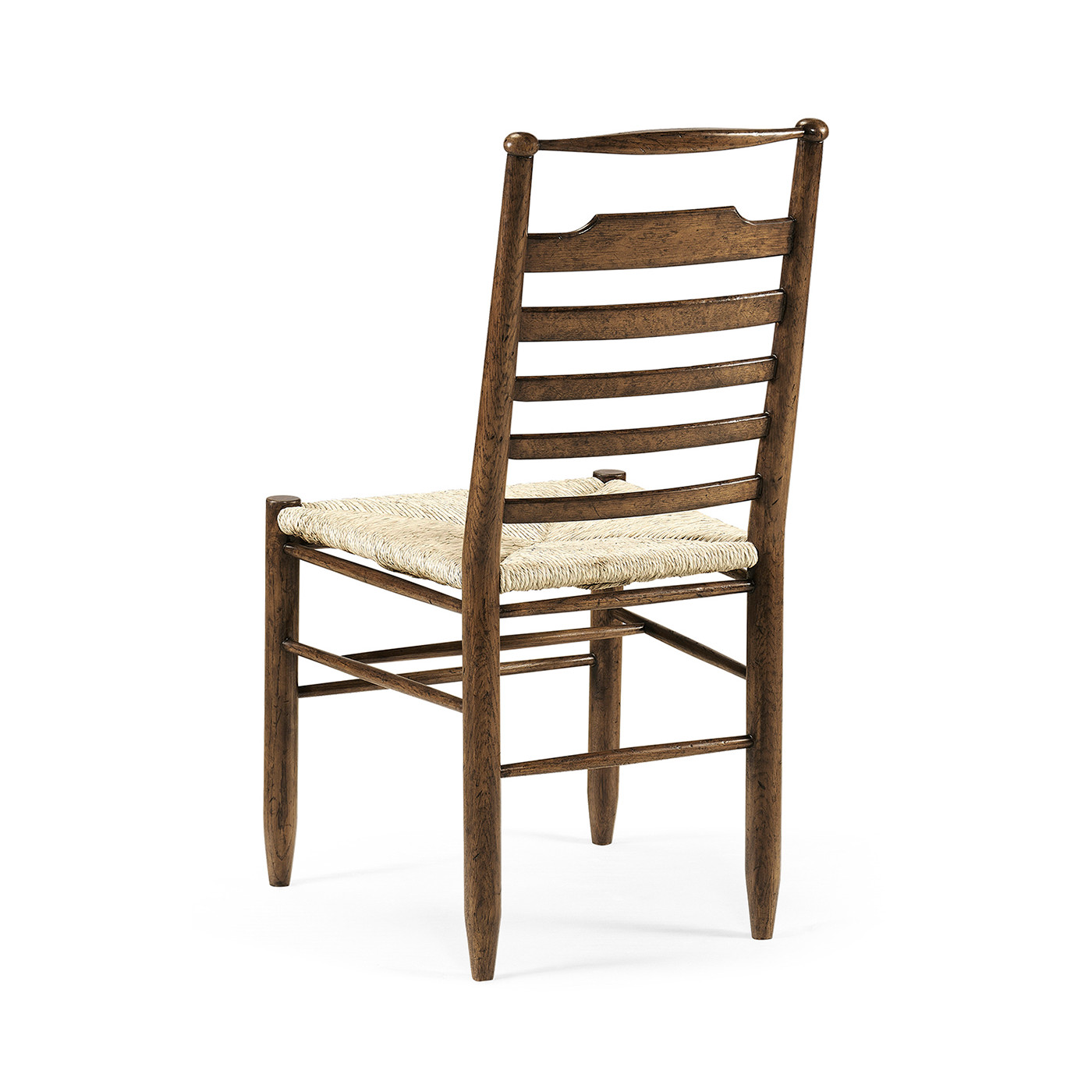 Dark Oak Ladder Back Country Side Chair