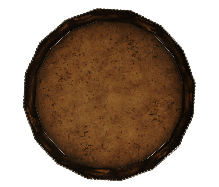 Gadrooned Burl Topped Side Table