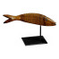 Articulated Walnut Fish on Stand