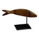 Articulated Walnut Fish on Stand