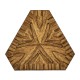 Argentinian Walnut Triangular Topped Side Table