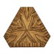 Argentinian Walnut Triangular Topped Side Table
