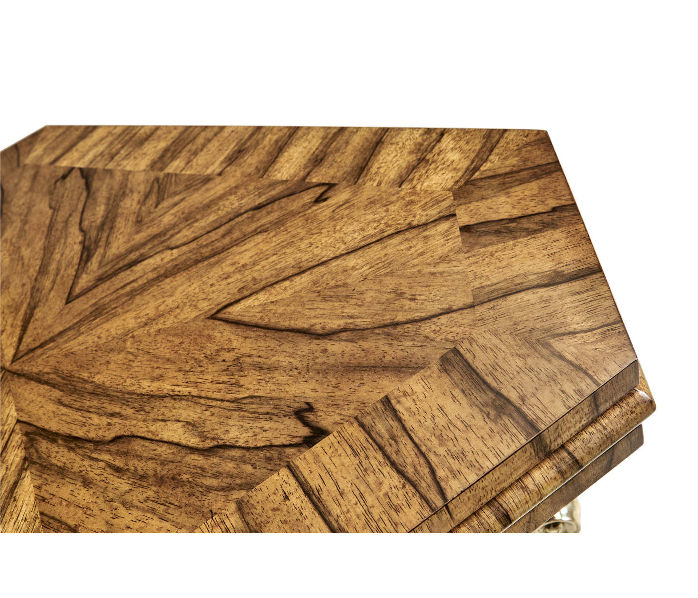 Argentinian Walnut Triangular Topped Side Table