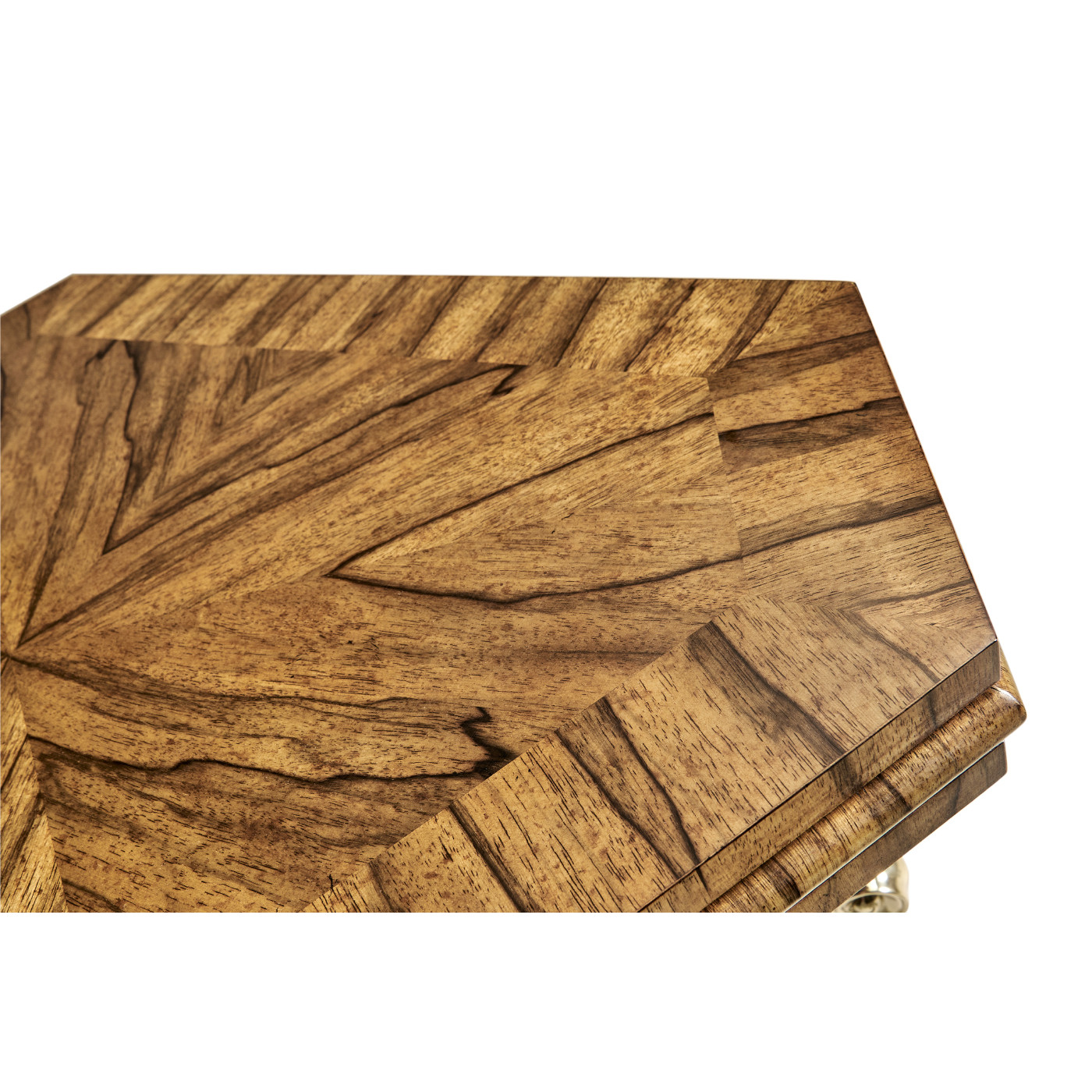 Argentinian Walnut Triangular Topped Side Table