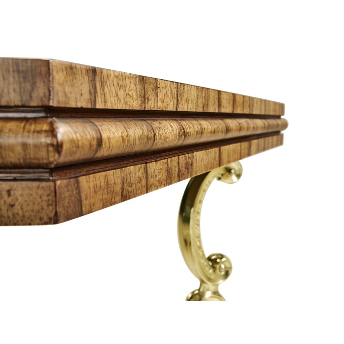 Argentinian Walnut Triangular Topped Side Table
