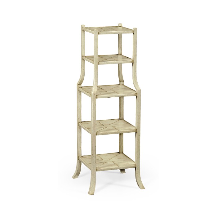 Parquet five-tier etagère (Grey)