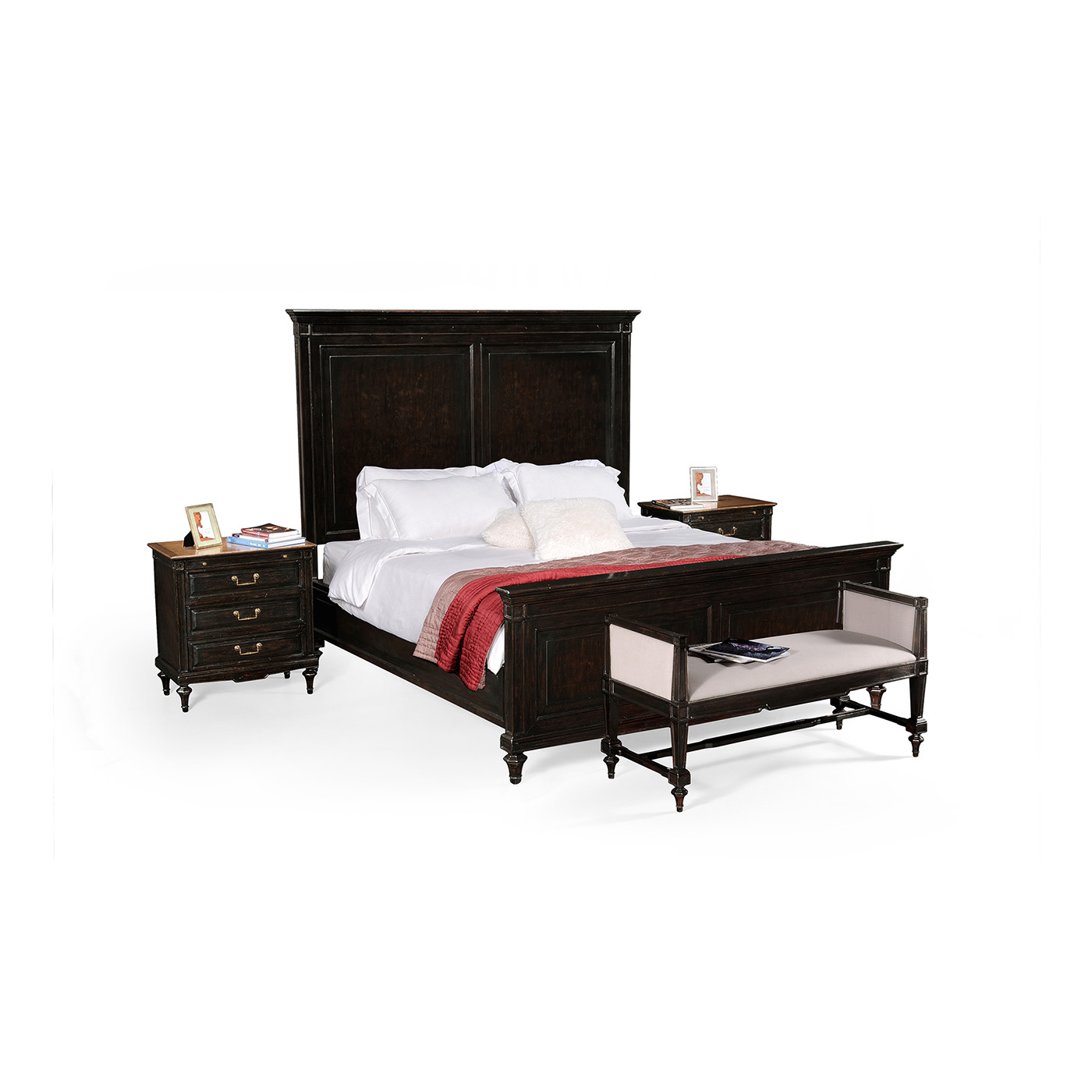Ebonised US King Bed
