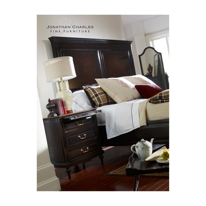Ebonised US Queen Bed