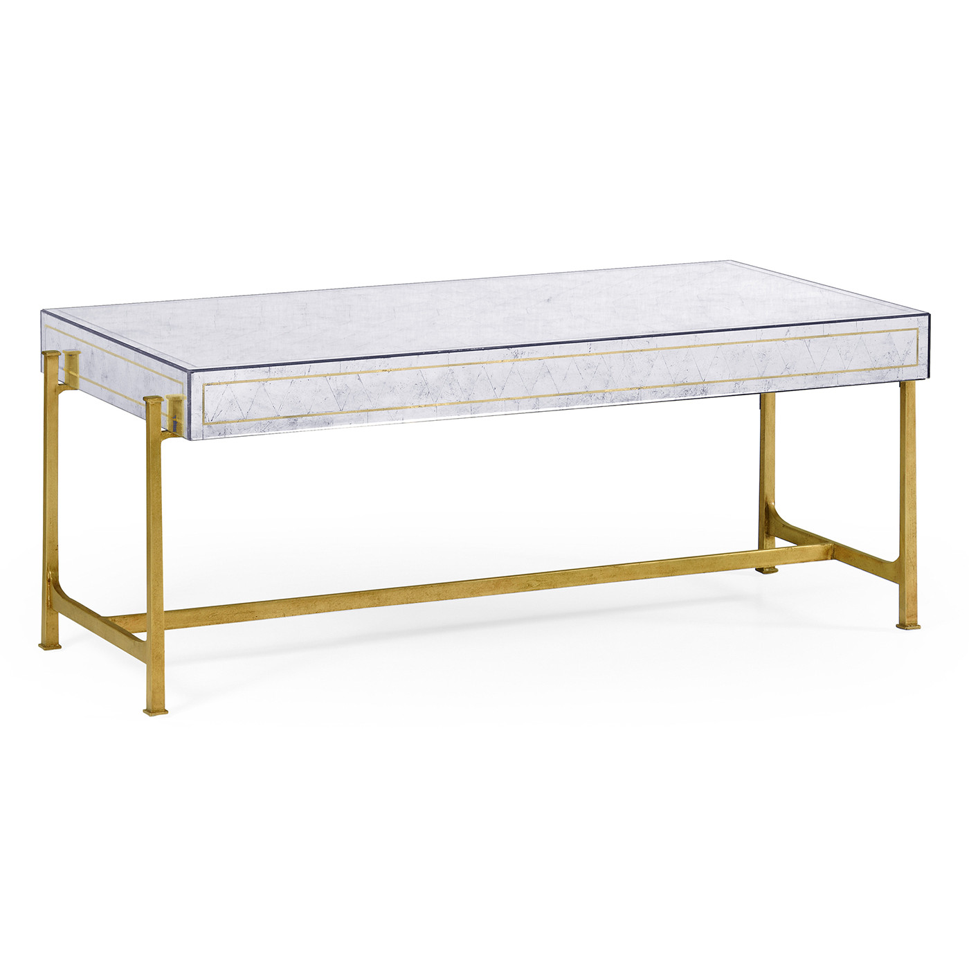 Églomisé & Iron Box Top Coffee Table