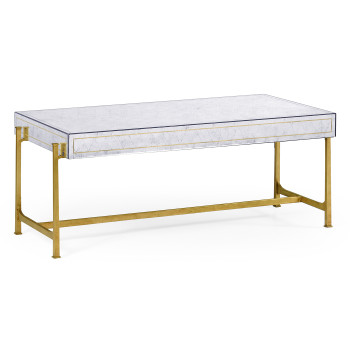 Églomisé & Iron Box Top Coffee Table