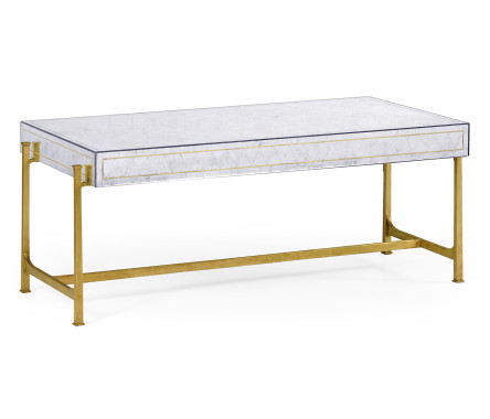 Églomisé & Iron Box Top Coffee Table