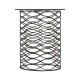 Interlaced Bronze & Glass Side Table