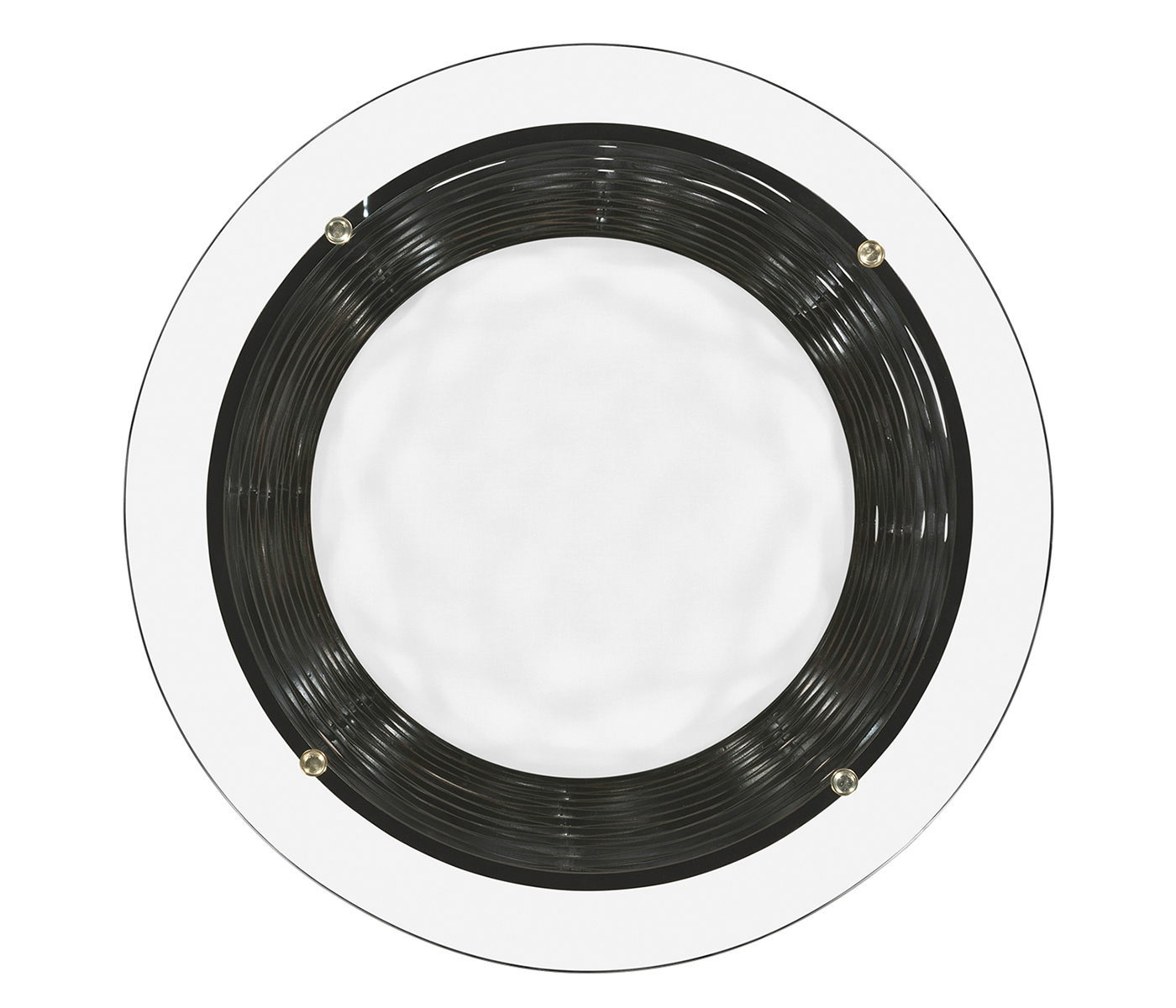 Interlaced Bronze & Glass Side Table