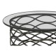 Interlaced Bronze & Glass Side Table