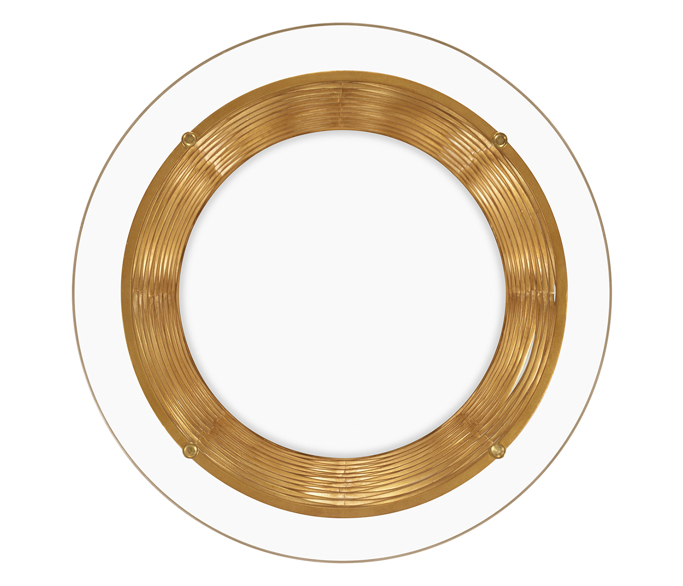 Interlaced Gilded & Glass Side Table