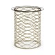 Interlaced Silver & Glass Side Table