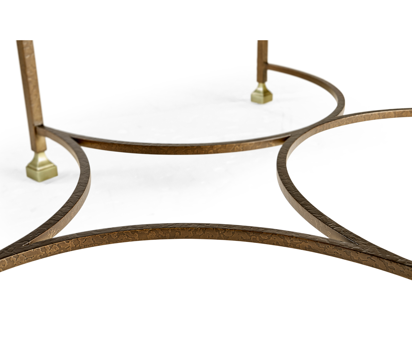 Argentinian Walnut Parquetry & Iron Coffee Table