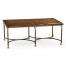 Argentinian Walnut Parquetry & Iron Coffee Table
