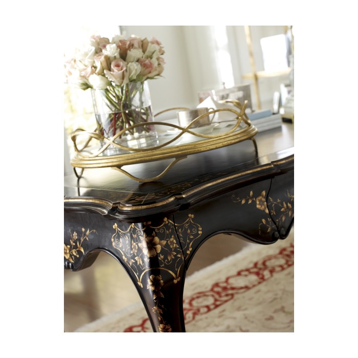 Green Faux Shagreen & Bronze Iron Circular Tray