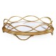 Églomisé & Gilded Circular Tray