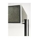Anthracite Faux Shagreen & Bronze Iron Side Table