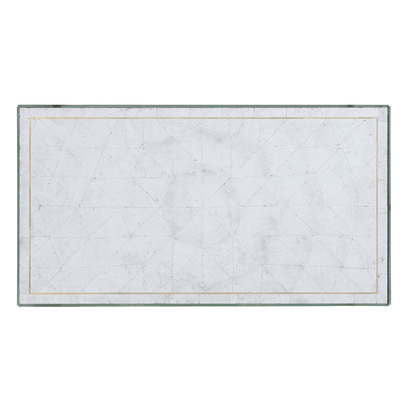 Églomisé & Gilded Iron Box Top Side Table