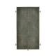 Anthracite Faux Shagreen & Silver Iron Side Table