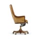 Edwardian High Backed Walnut Office Chair